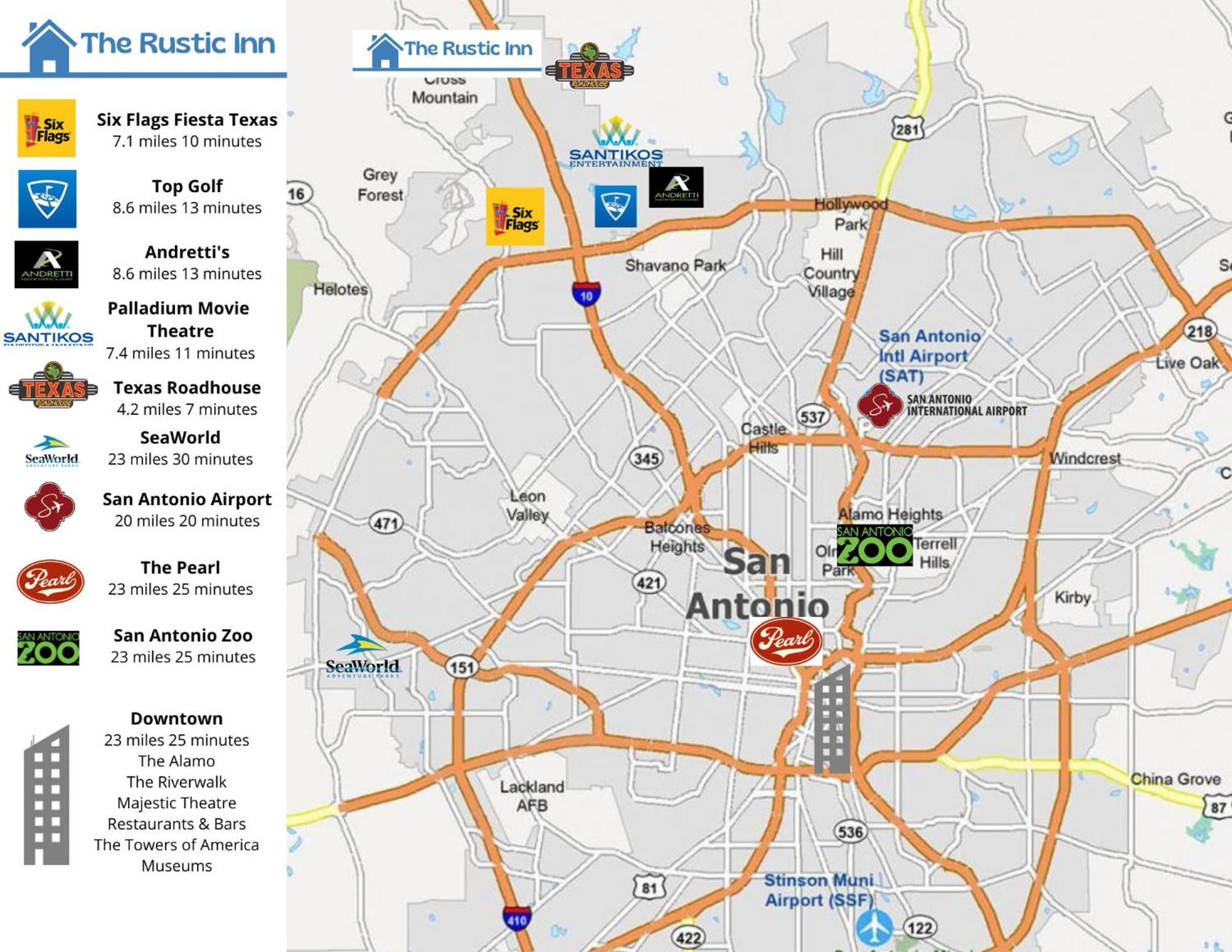 The Rustic Inn - Family Friendly, Close To Fiesta Texas, Seaworld, Riverwalk And More Dominion Экстерьер фото